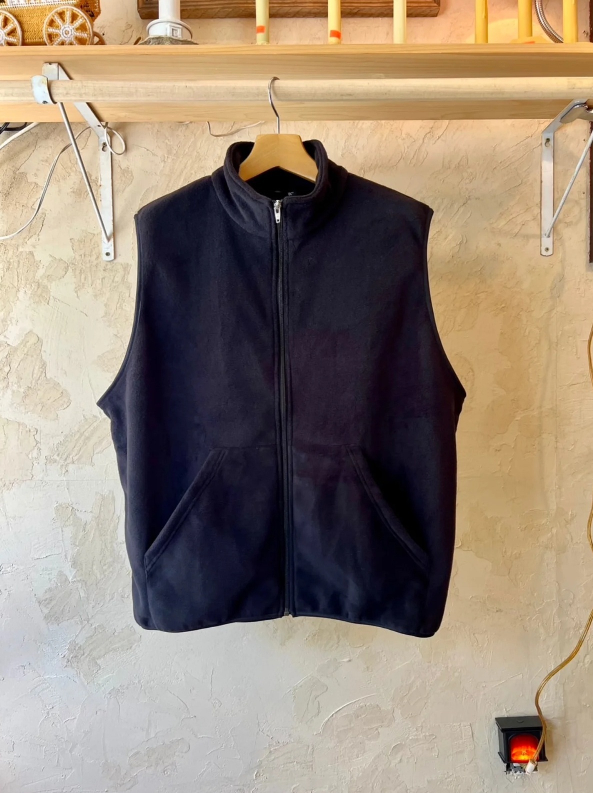 RELAX FIT リラックスフィット ”POLARTEC Fleece vest“・ブラック - tity