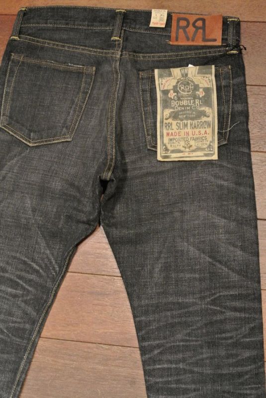 RRL ダブルアールエル ブラック デニムパンツ 
