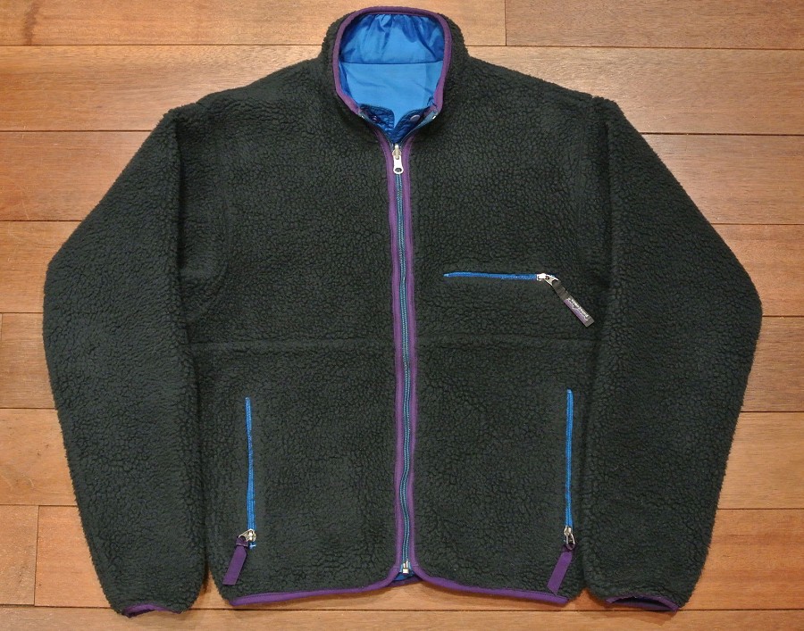 93 VTG/GOOD USED】Patagonia Pile Glissade Cardigan リバーシブル