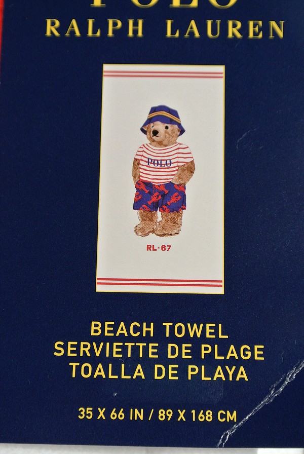 ポロラルフローレン ポロベアー ビーチタオル (89×168cm) 新品