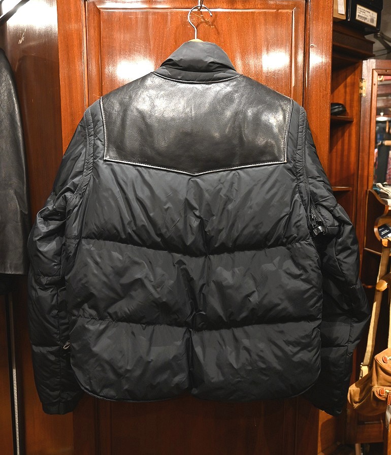 USED)SCHOTT ショット ダウン+レザー ジャケット+ベスト 2WAY