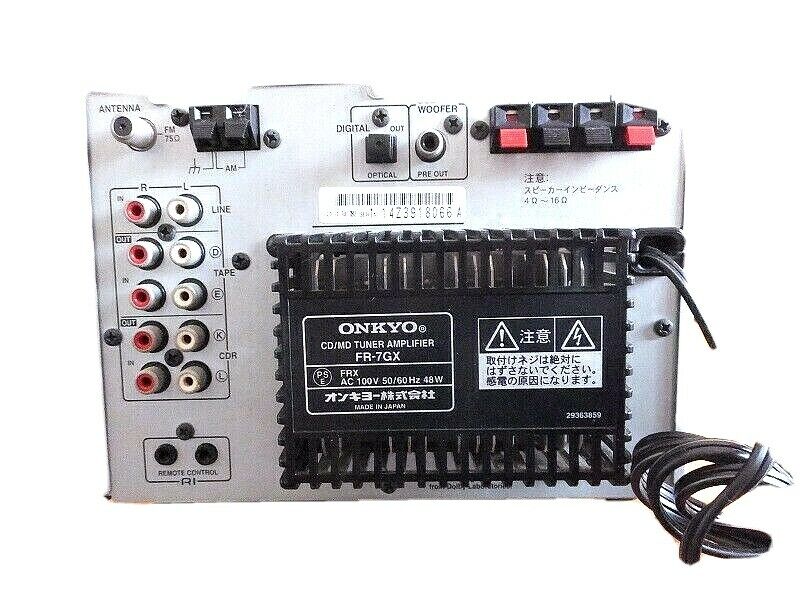Near Mint Japan ONKYO FR-7GX CD MD tuner amplifier with remote