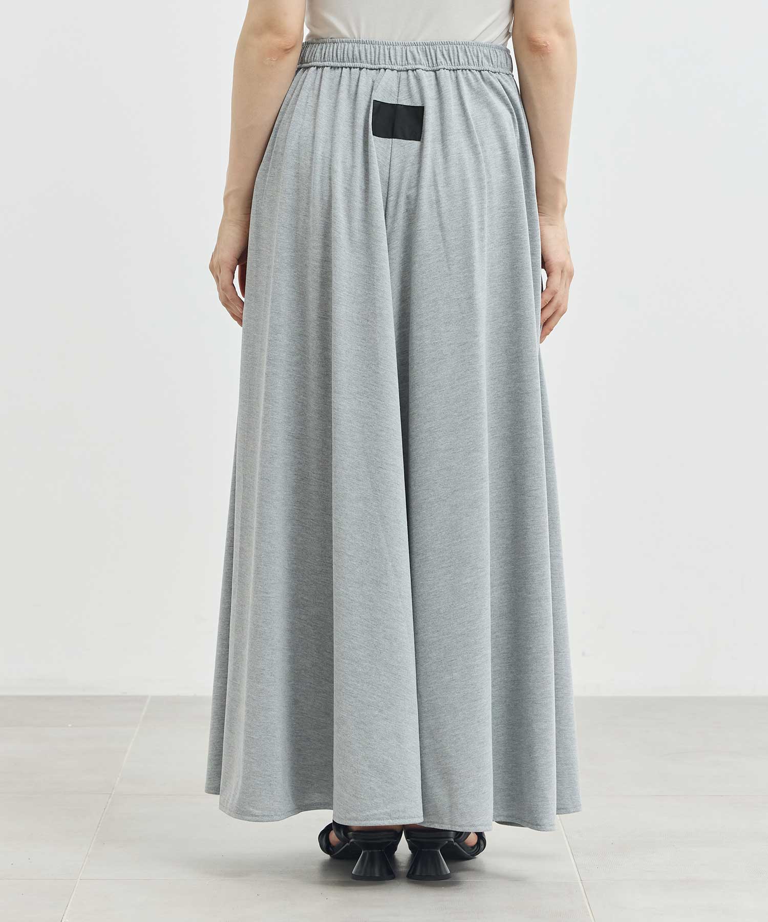 EX.HALO SEMI-FLARE SKIRT(34 LIGHT GREY): COGTHEBIGSMOKE: WOMENS