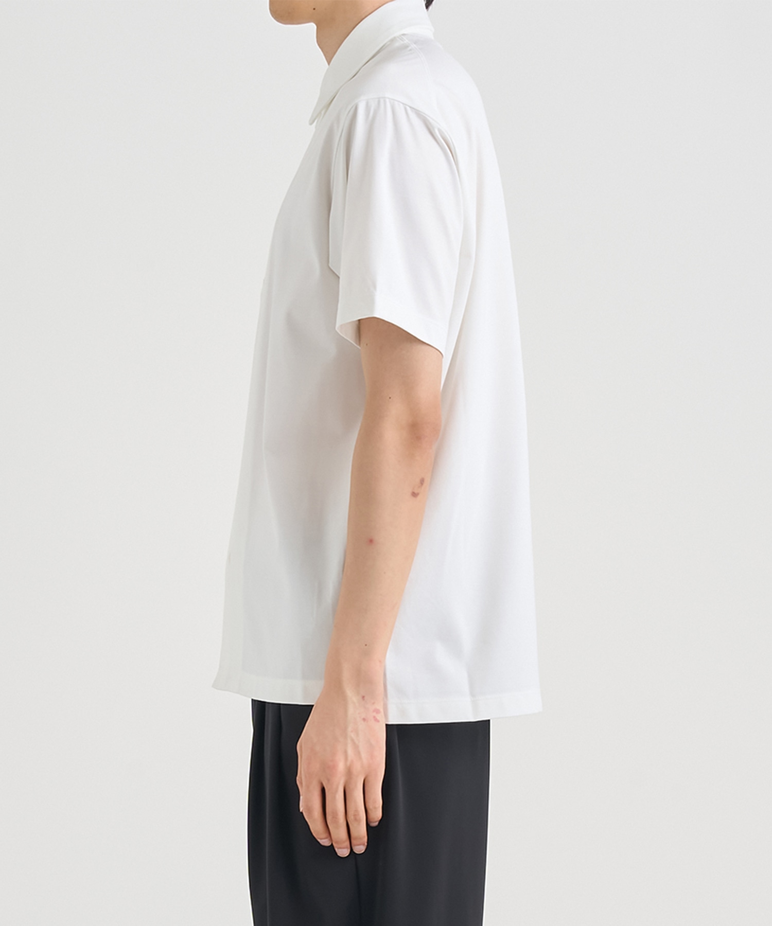 もう、焦らない。汚れにくい』SOLOTEX Jersey S/S Shirts(44 WHITE