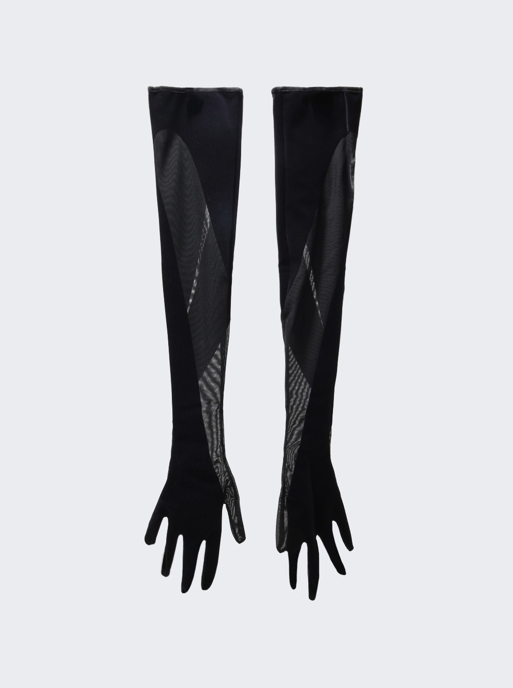 X Mugler Flock Shaping Gloves Black | The Webster