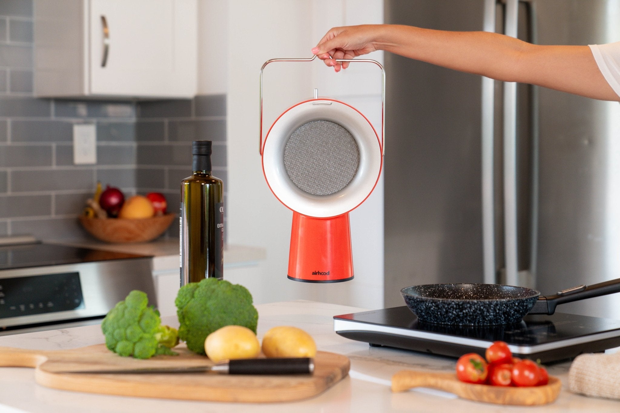 AirHood®| エアフード カドミウムオレンジ 有線タイプ【おうち焼肉に