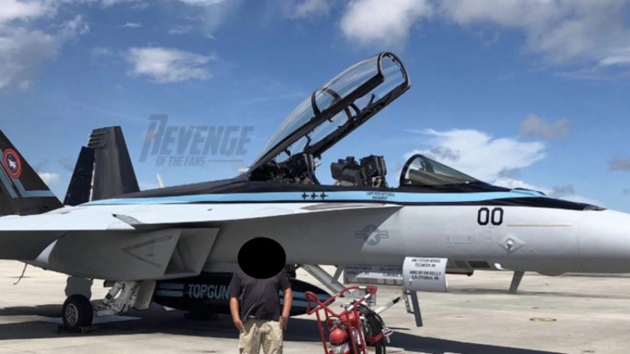 This could be the F/A-18F Super Hornet that Maverick will fly in