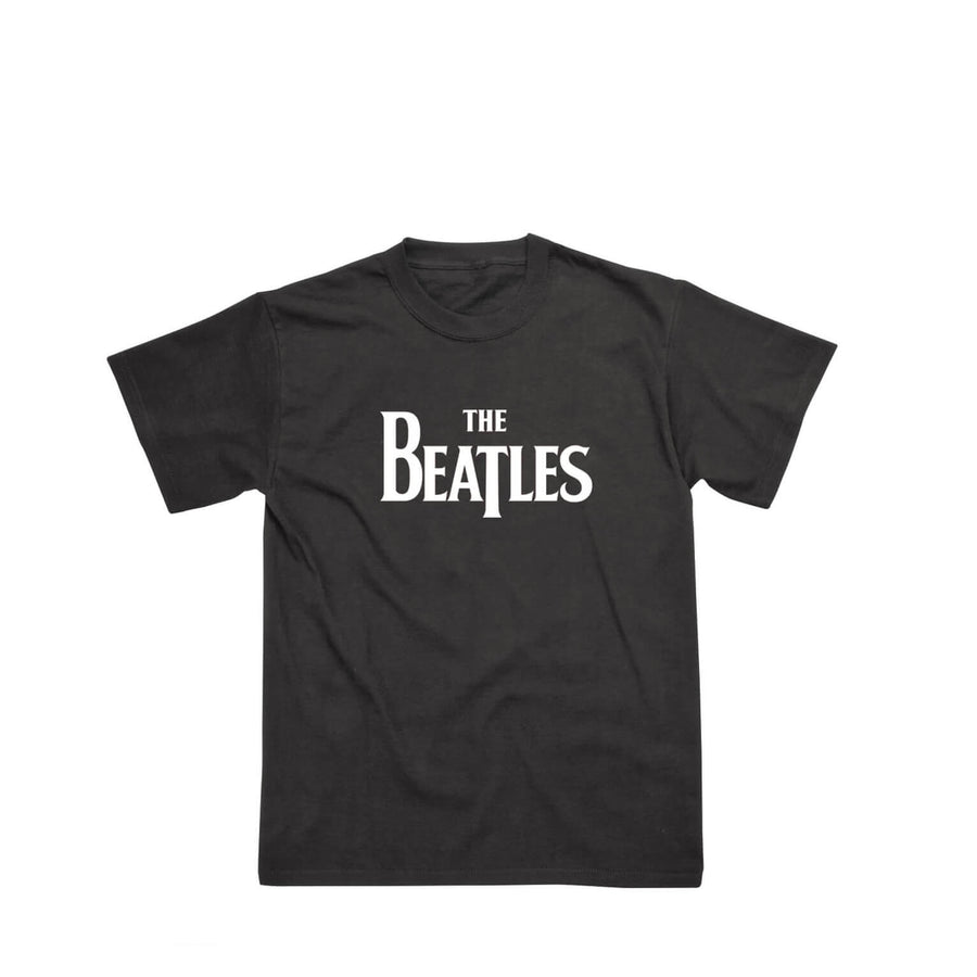 ビートルズ Tシャツ 「ビートルズ ロゴ ジュニア・サイズ 黒」 BEATLES