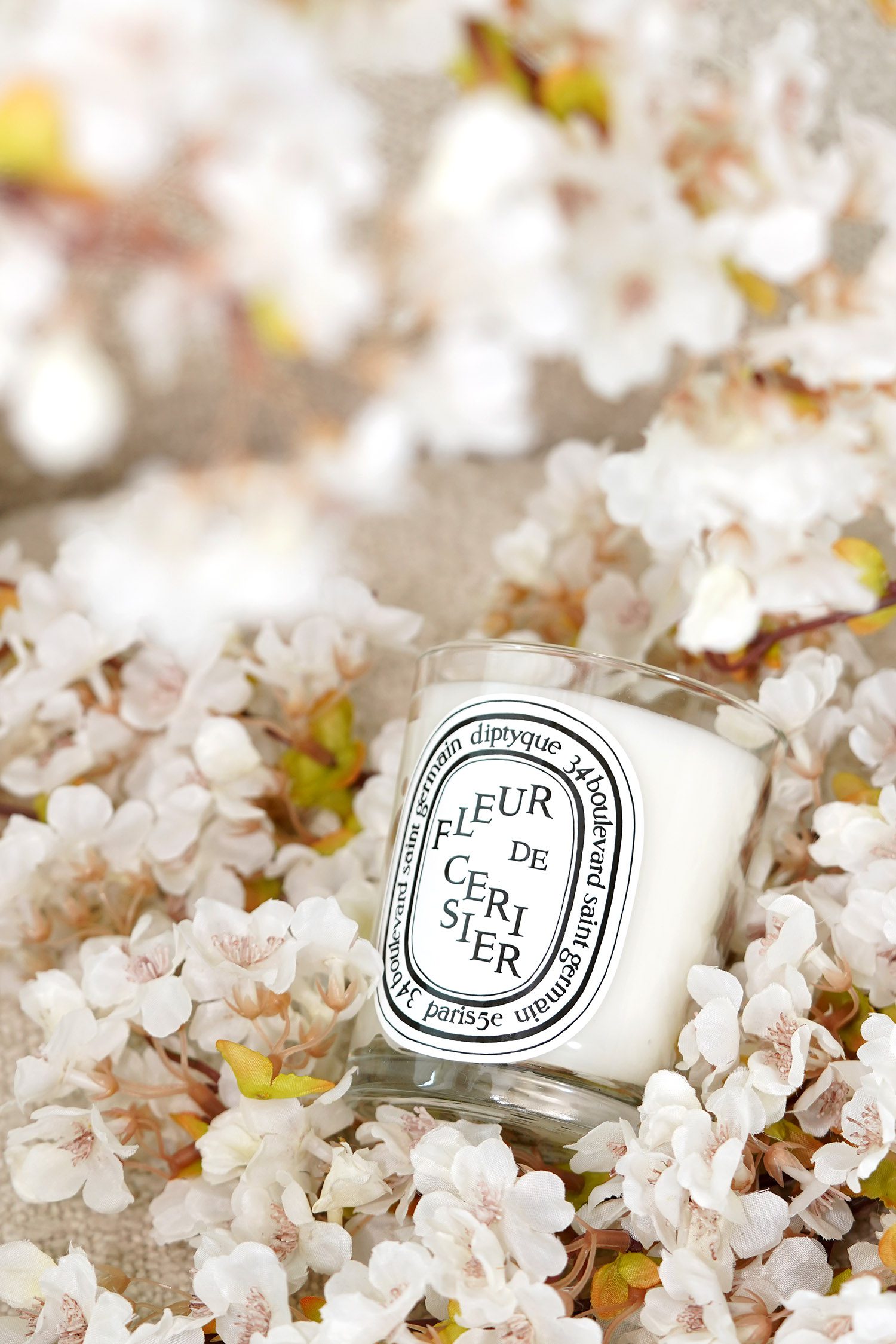 Diptyque Fleur de Cerisier / Cherry Blossom Candle - The Beauty
