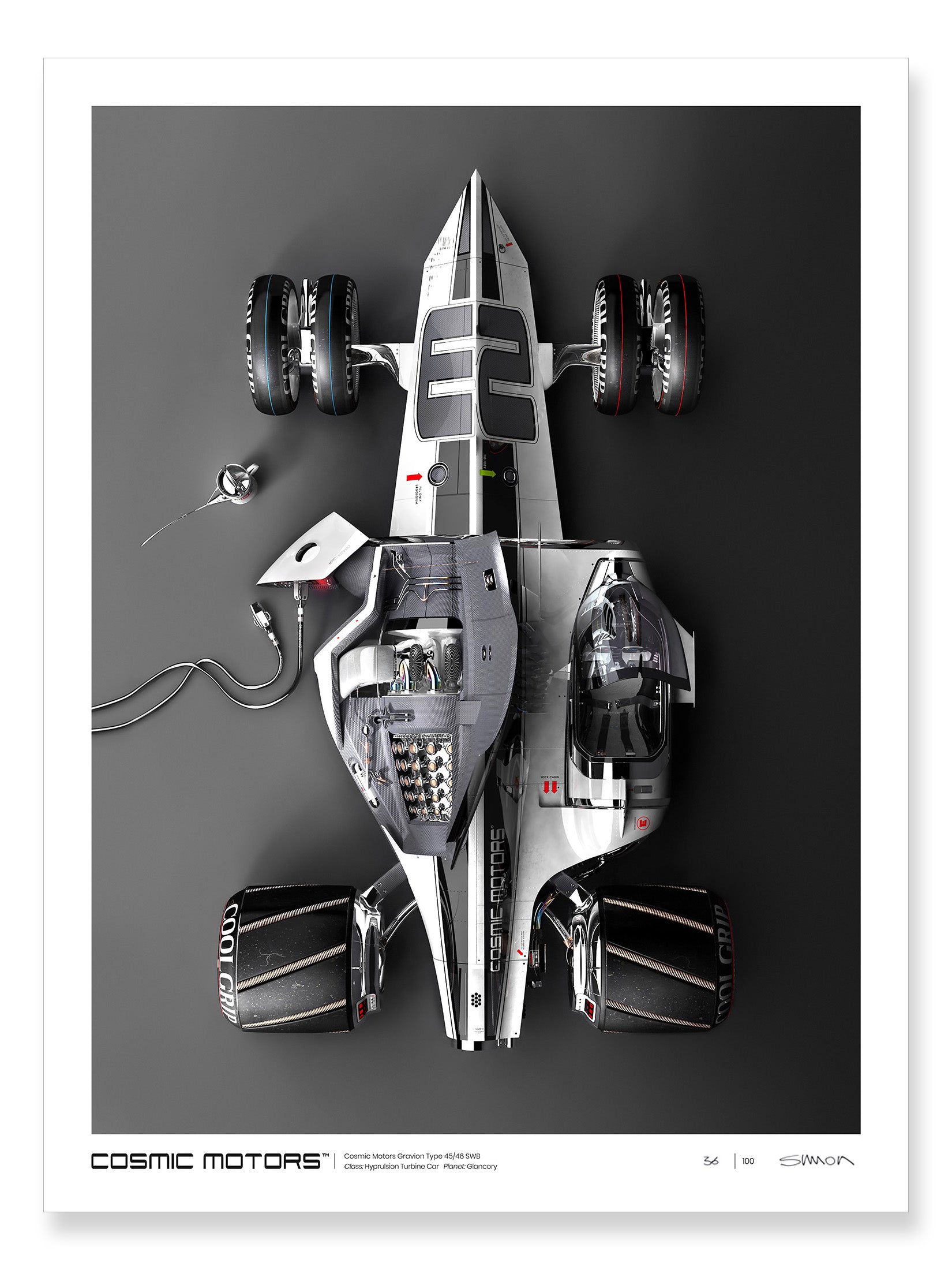 Cosmic Motors™ Limited Edition Prints: Gravion 01 – The Curb Shop