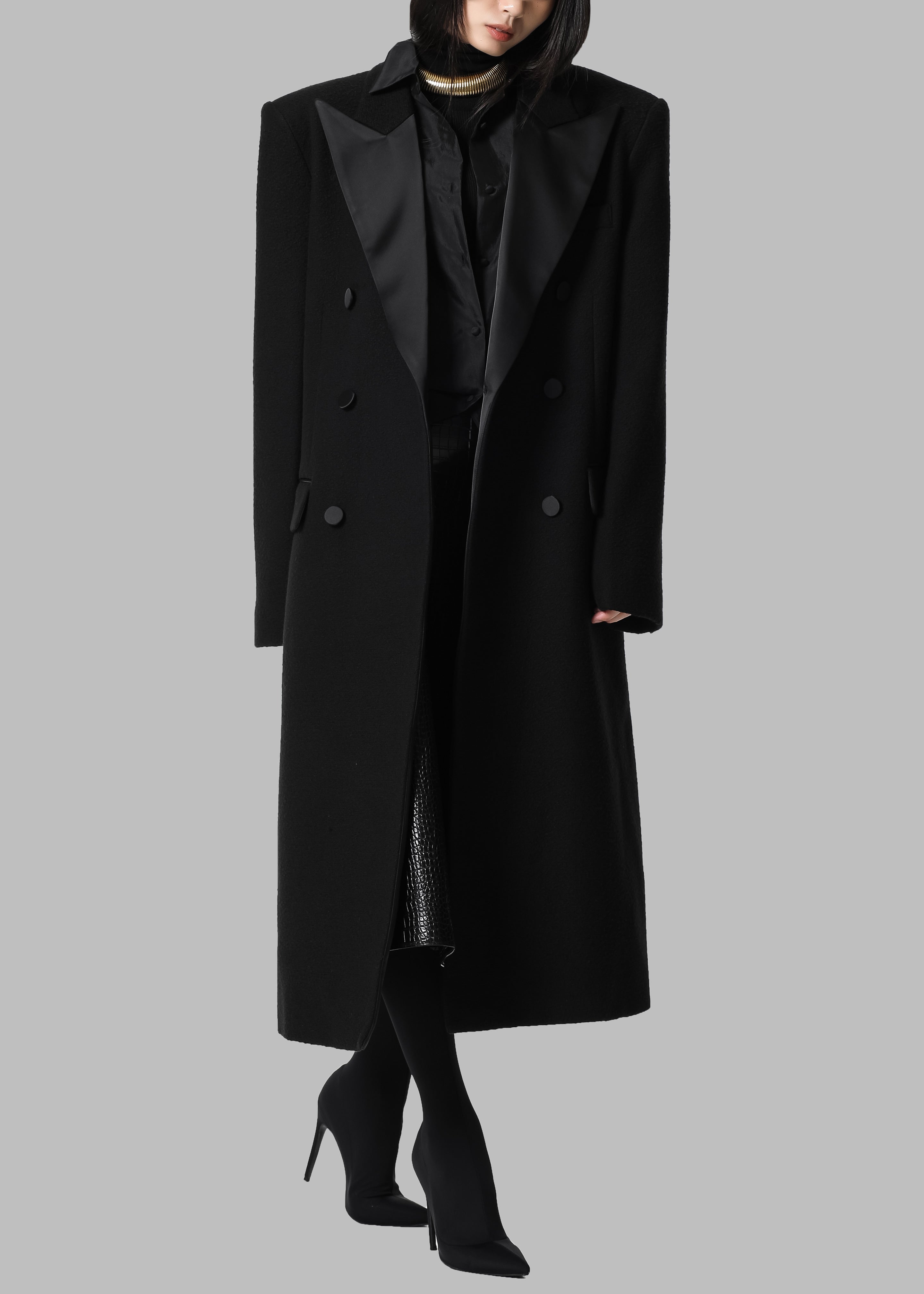 Bryce Oversized Coat - Black – The Frankie Shop