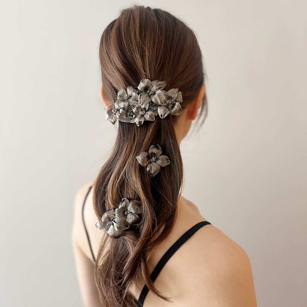 メッシュ ライラック ダブル クリップ | THE HAIR BAR TOKYO