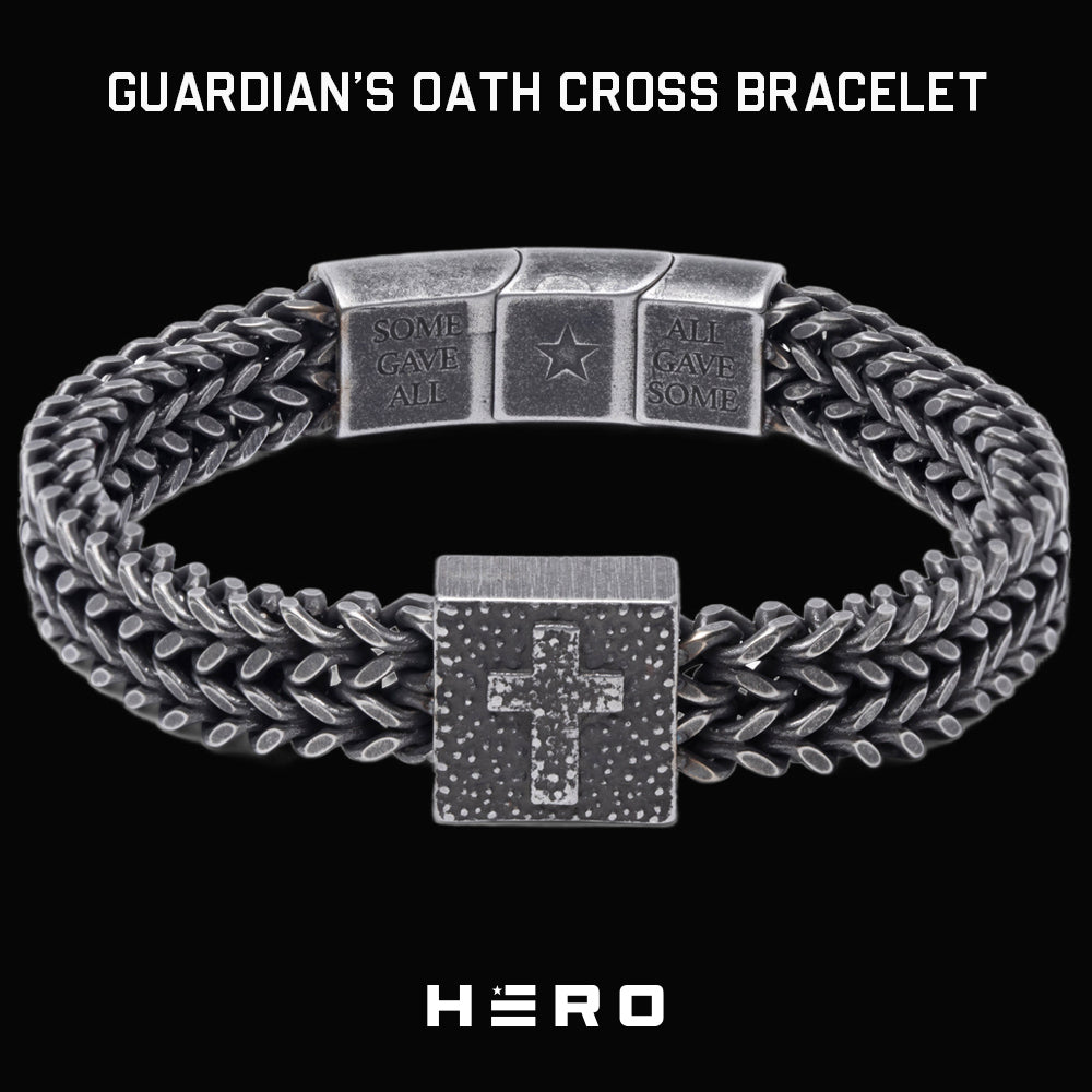 The Guardian's Oath Cross Link Bracelet: Helps Pair Veterans With