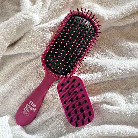 Pink Pro Brite Detangling Brush | Colourful Hair Brush | The Knot Dr.