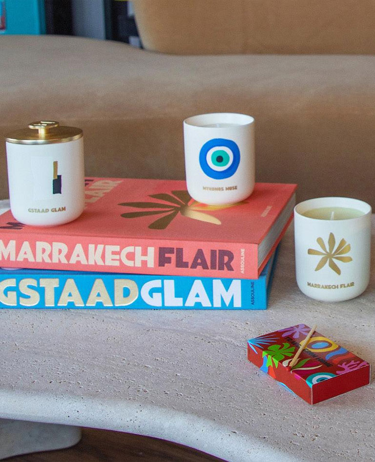 Assouline Marrakech Flair travel series scented candle - ASSOULINE
