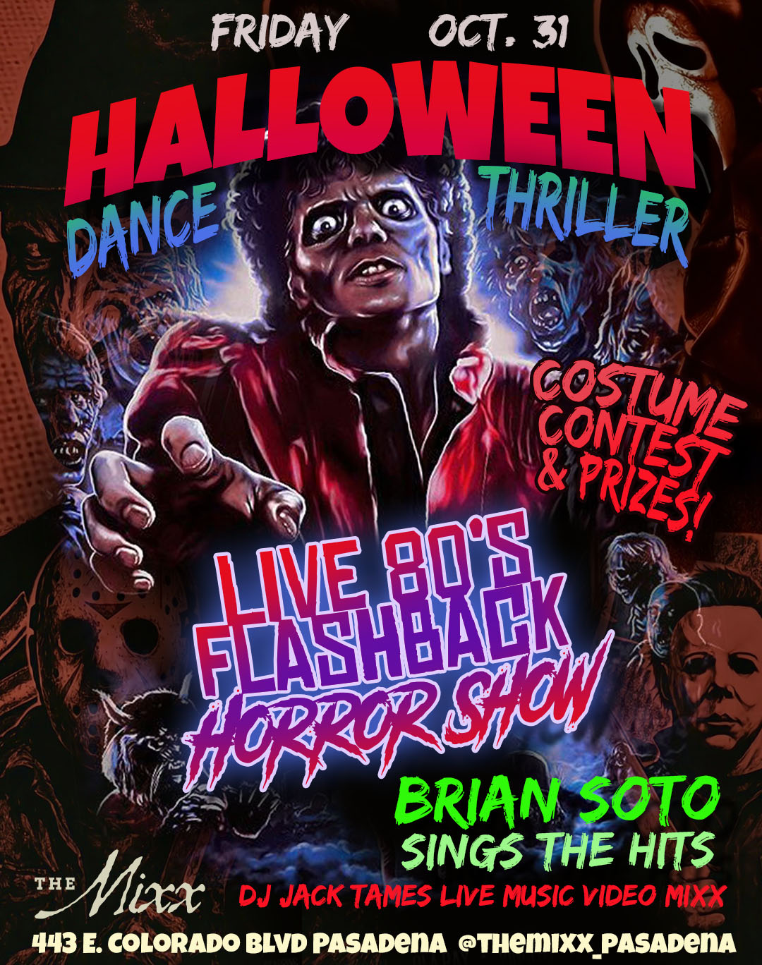 HALLOWEEN THRILLER Live Flash Back Show with BRIAN SOTO PROJECT