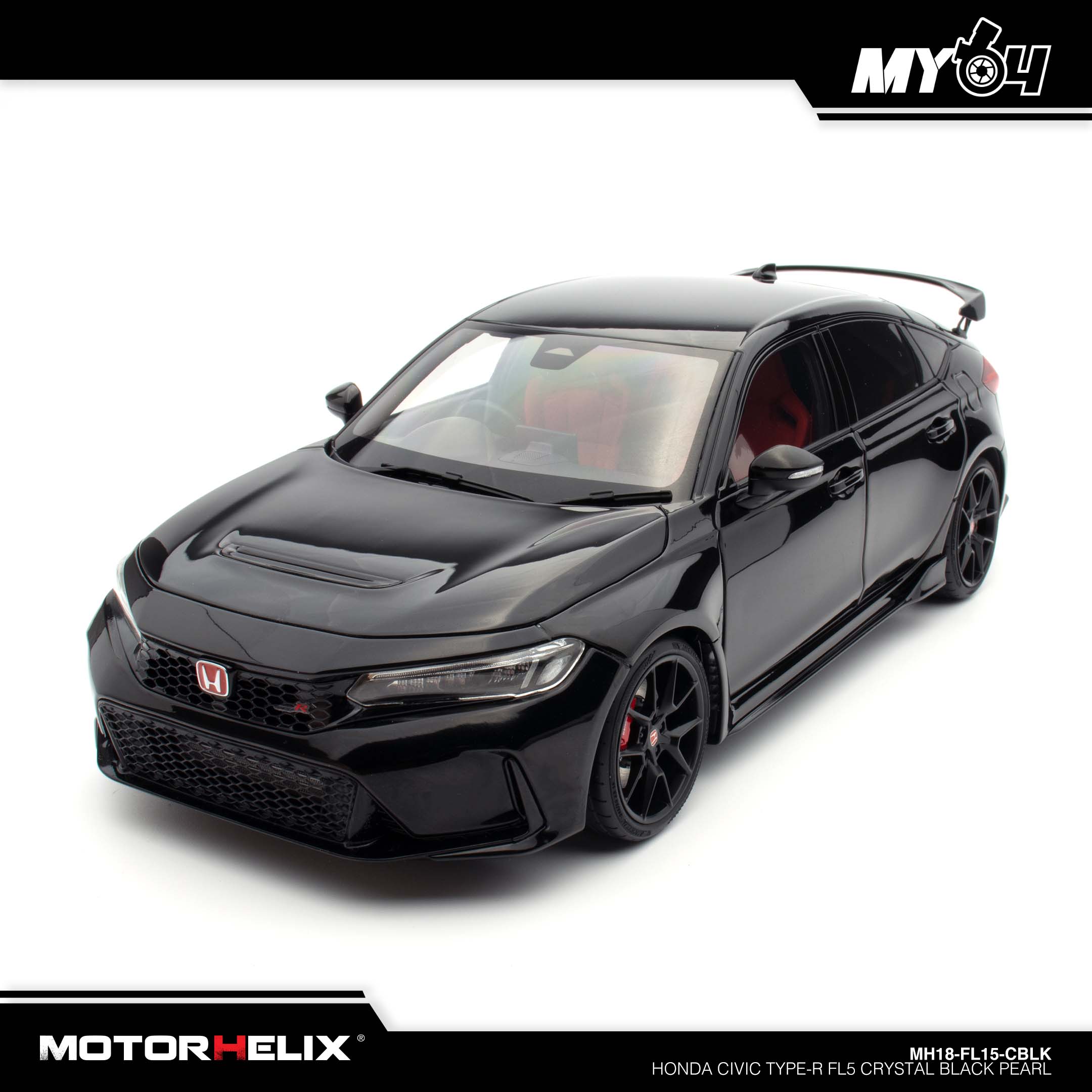 Motorhelix] 1/18 Honda Civic Type-R FL5 - Crystal Black Pearl