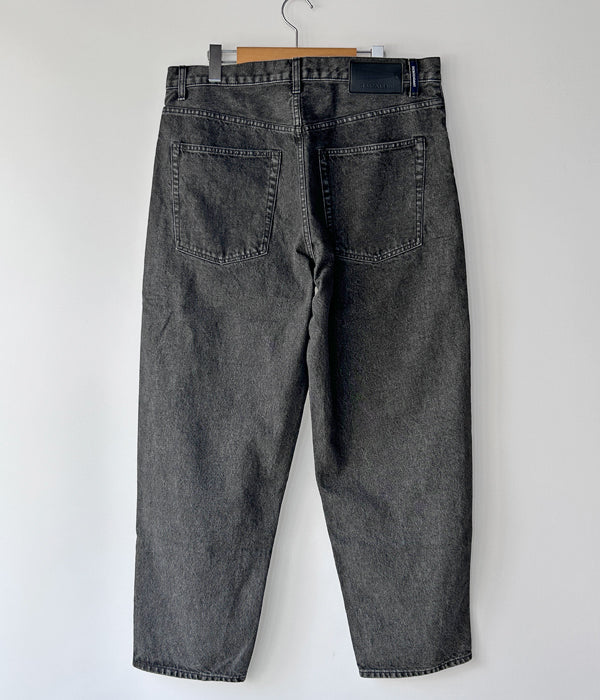 DESCENDANT/1995 DENIM TROUSERS BAGGY (BLACK)