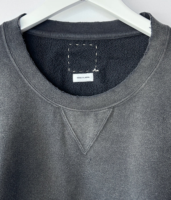 visvim/JUMBO SB SWEAT L/S CRASH (BLACK)