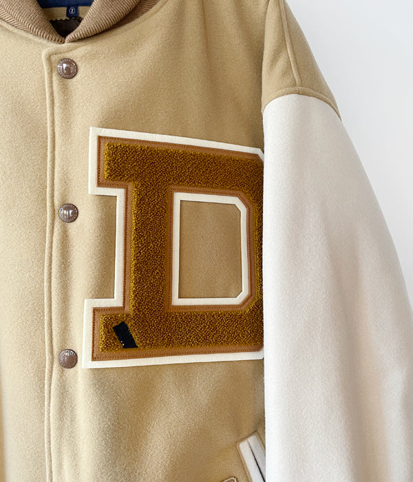 DESCENDANT/SQUAD VARSITY JACKET (BEIGE)