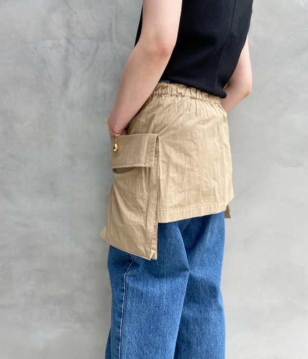 pheeny 23SS Cotton nylon dump apron エプロン PHEENY/COTTON NYLON