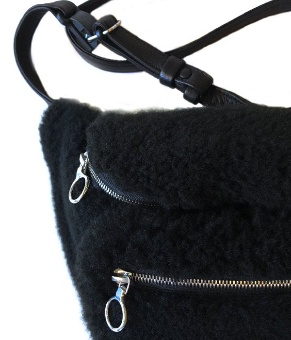 Aeta/DEER LEATHER WAIST POUCH S (SHEEP MOUTON)