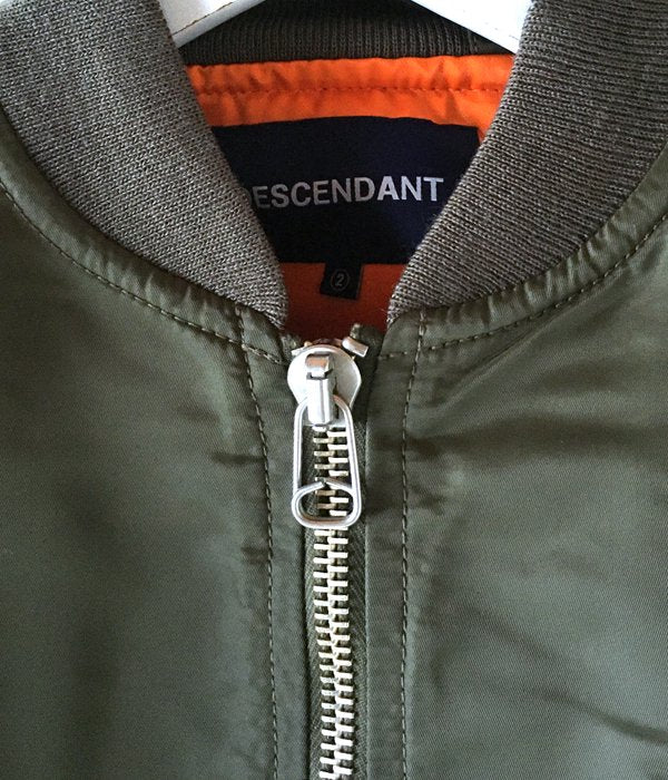DESCENDANT/D-MA1-M NYLON JACKET (OLIVE DRAB)