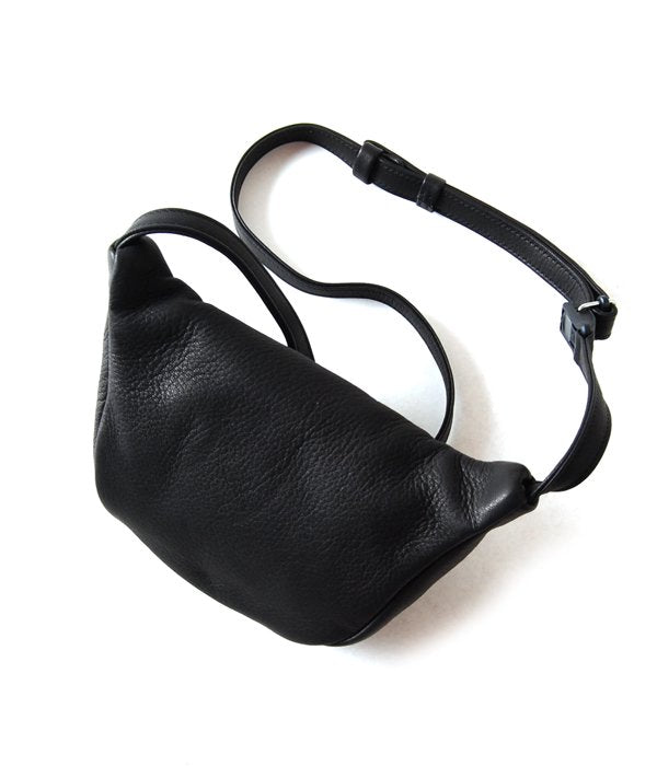 Aeta/DEER LEATHER WAIST POUCH S (BLACK)