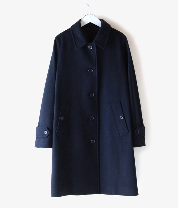 MARGARET HOWELL/SOFT WOOL COAT (NAVY)