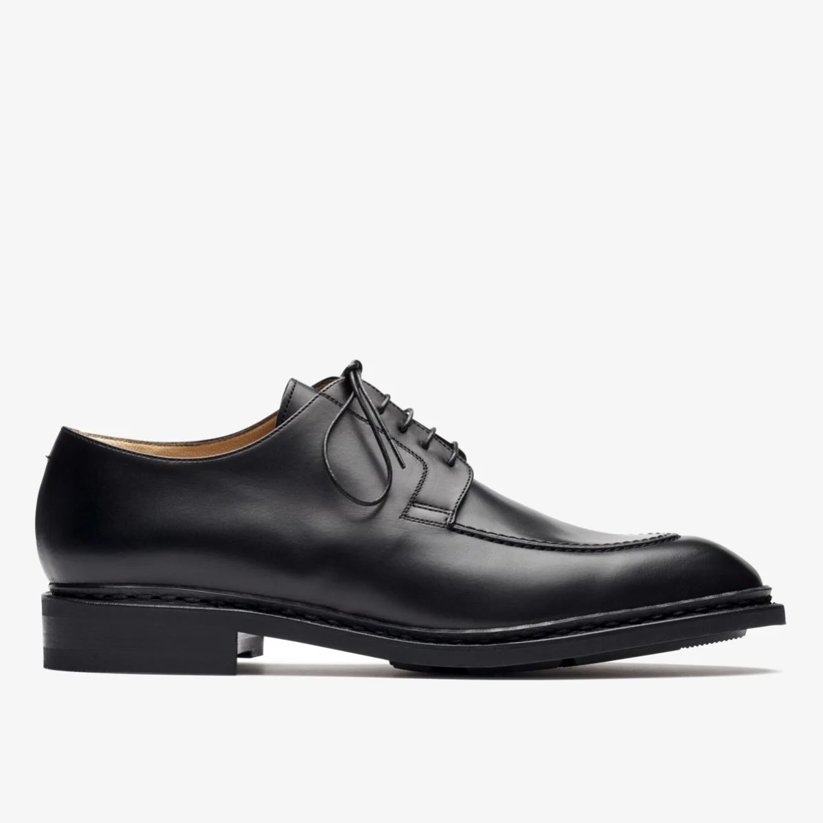 Paraboot Chambord Tex Lisse Noir Derby Shoes - The Noble Dandy