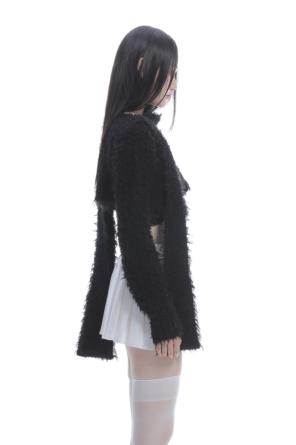 THEREDTHREAD / ザレッドスレッド】S tail cardigan cropped