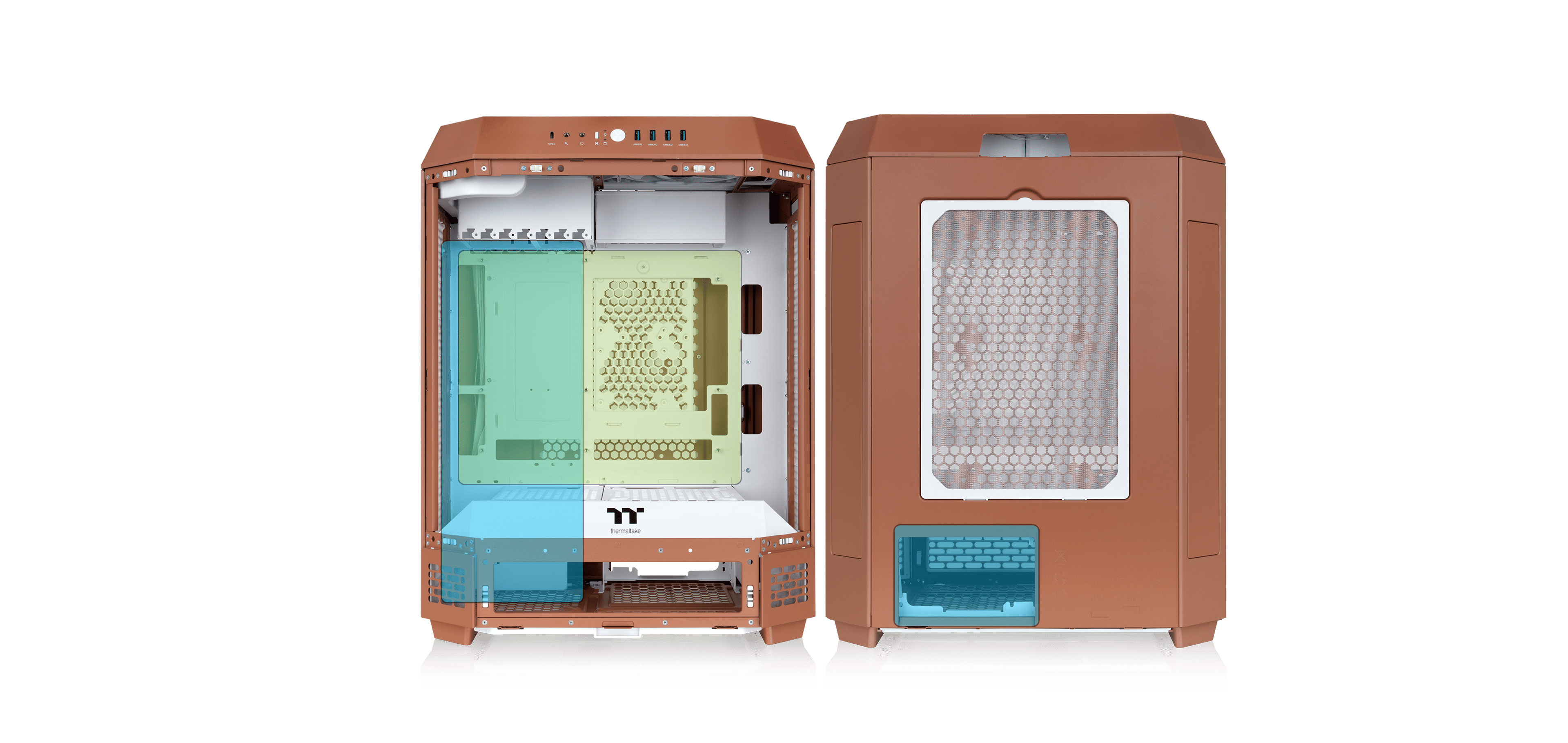 The Tower 600 Mocha Mousse Mid Tower Chassis