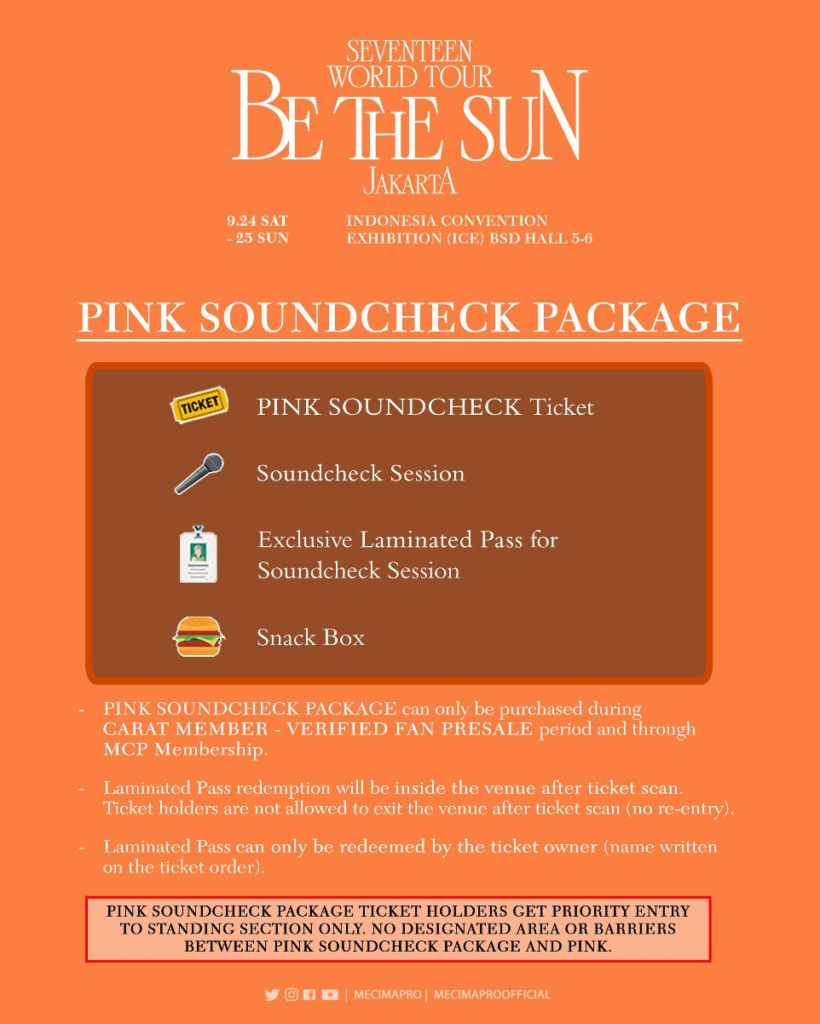 UPCOMING EVENT] SEVENTEEN WORLD TOUR [BE THE SUN] IN JAKARTA - The