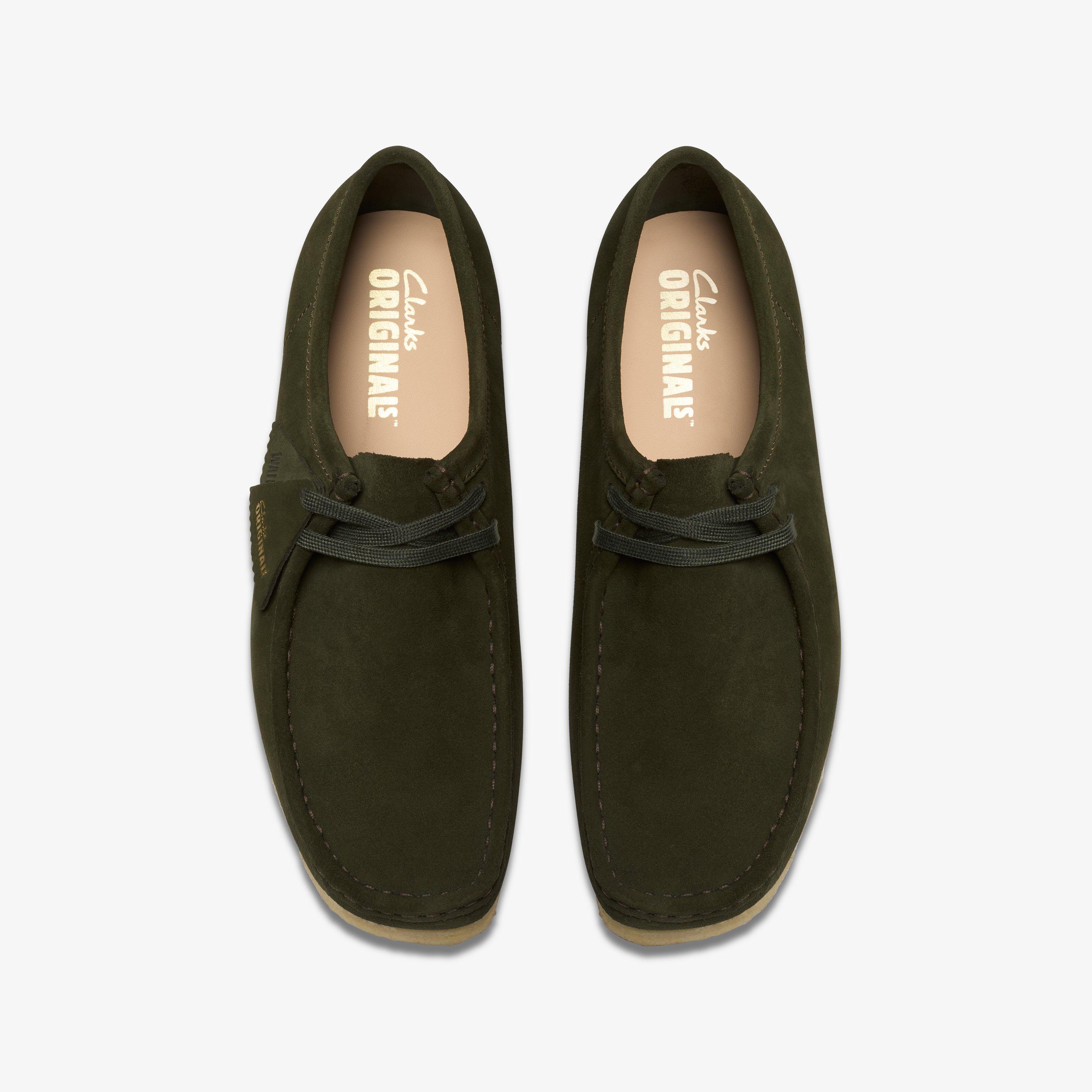 Clarks Men's Wallabee Forest Green Suede 26178219 – THE SHOE PLAZA