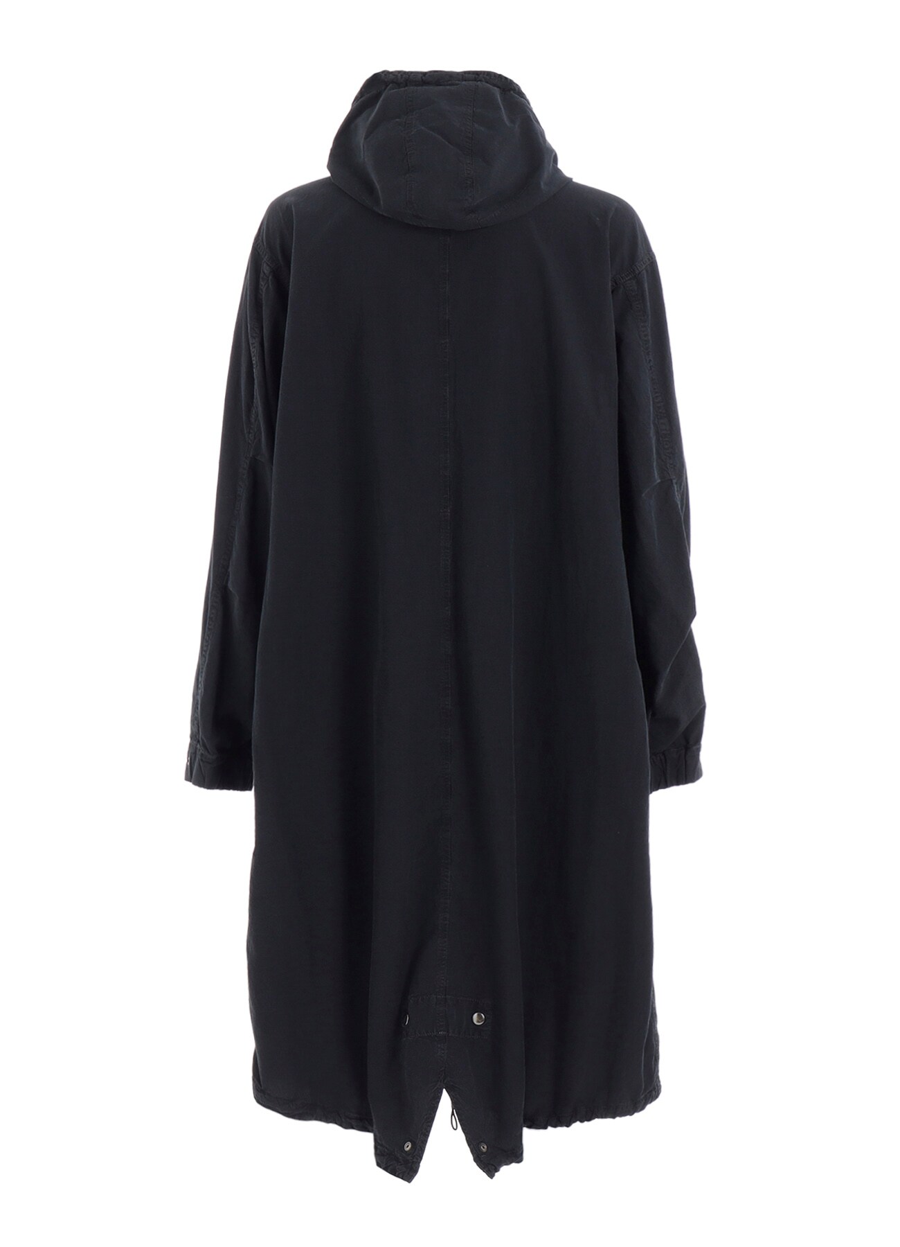 C/NY SULFUR DYEING STONE WASH BIO HOODED MODS COAT(M Black