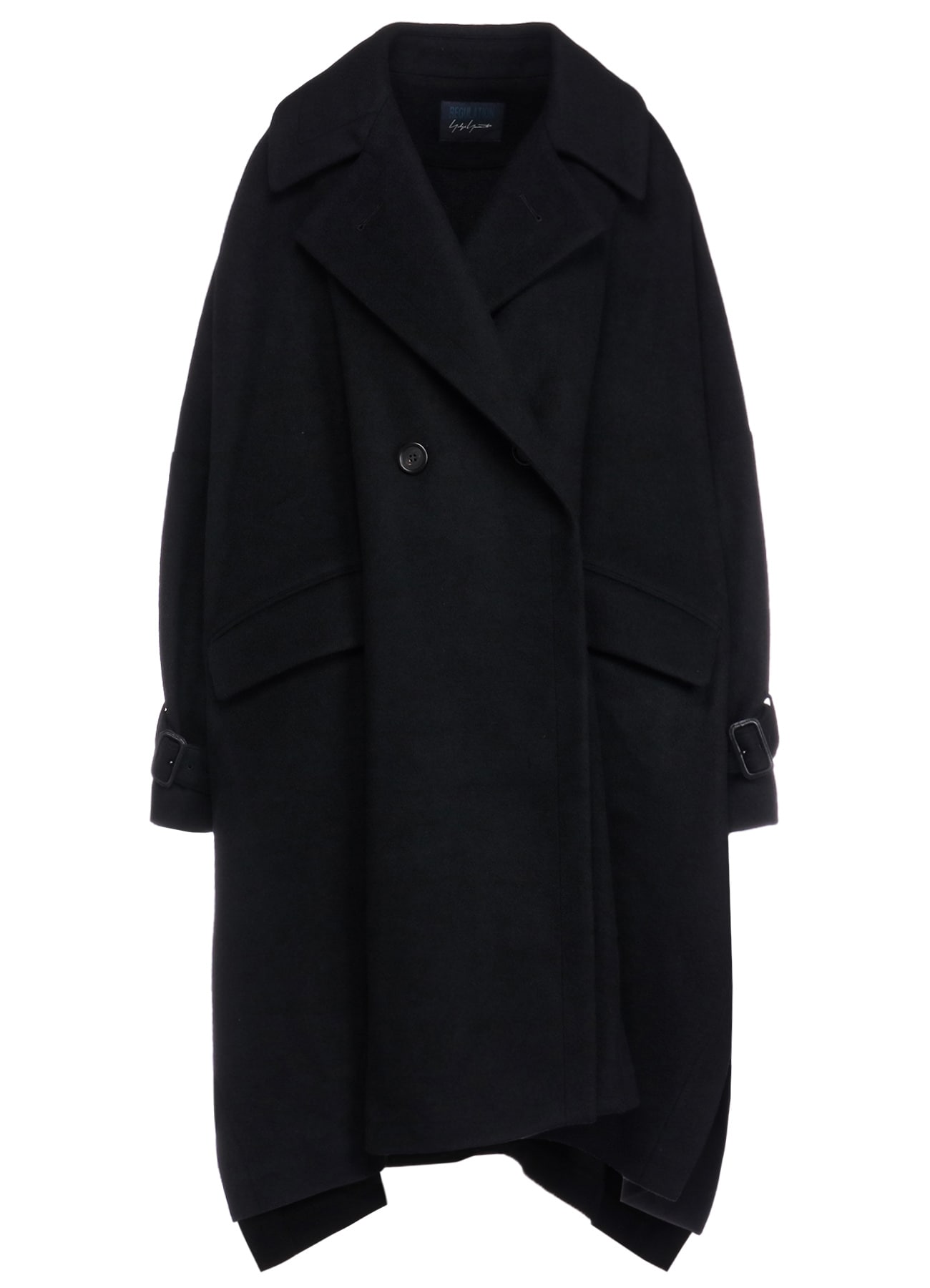 MELTON R-SIDE SLIT COAT(S Black): Soldes｜THE SHOP YOHJI YAMAMOTO