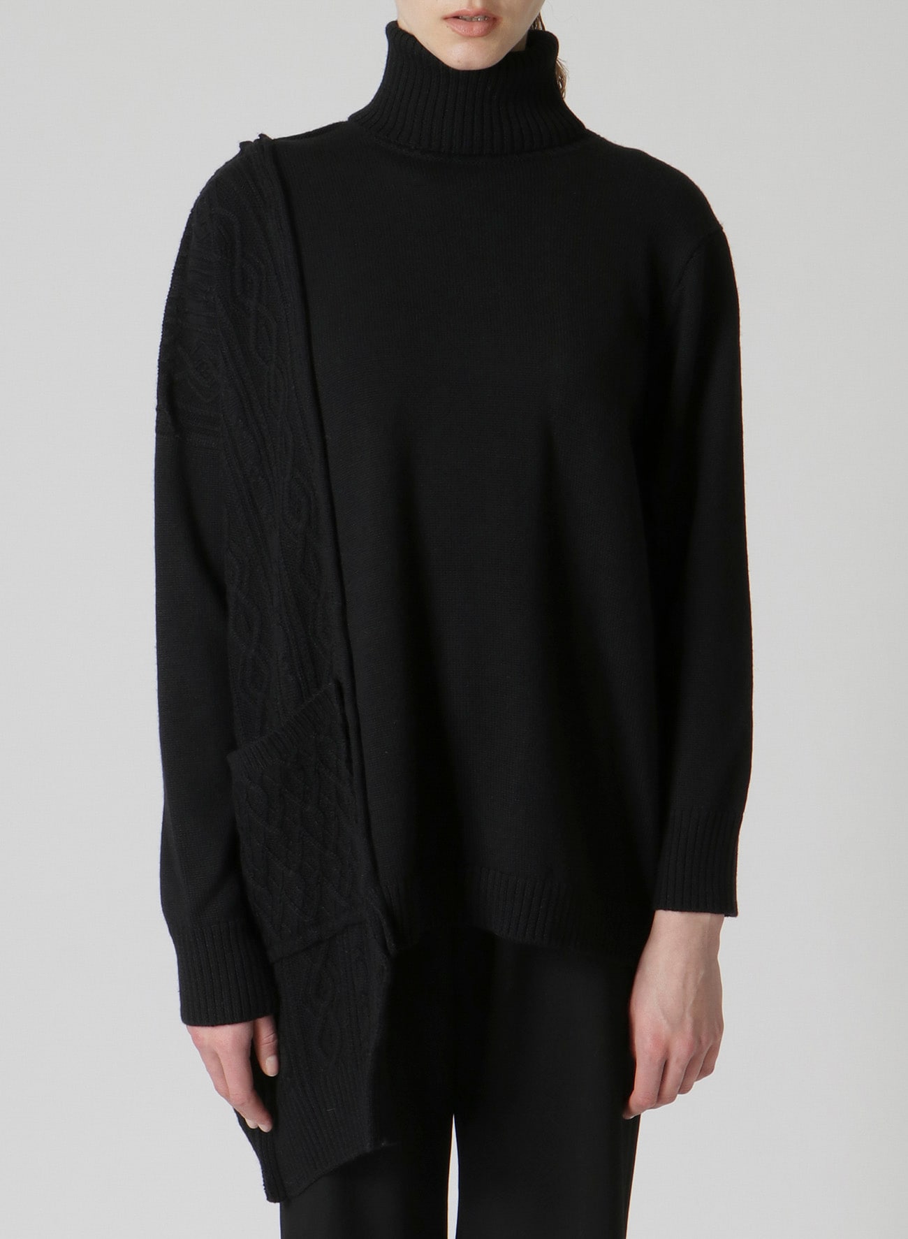 PANELED TURTLE NECK PO(S Black): Vintage｜Special Price｜THE SHOP