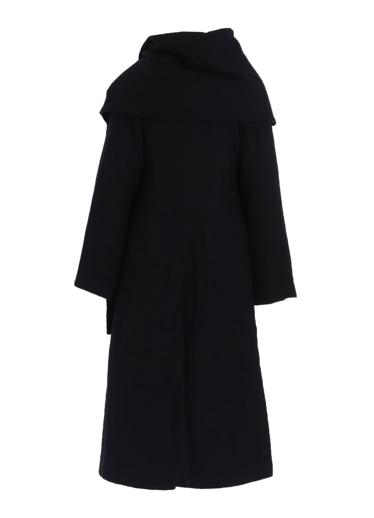 WOOL VIYELLA REVERSIBLE STOLE D COAT(XS Black): Yohji Yamamoto