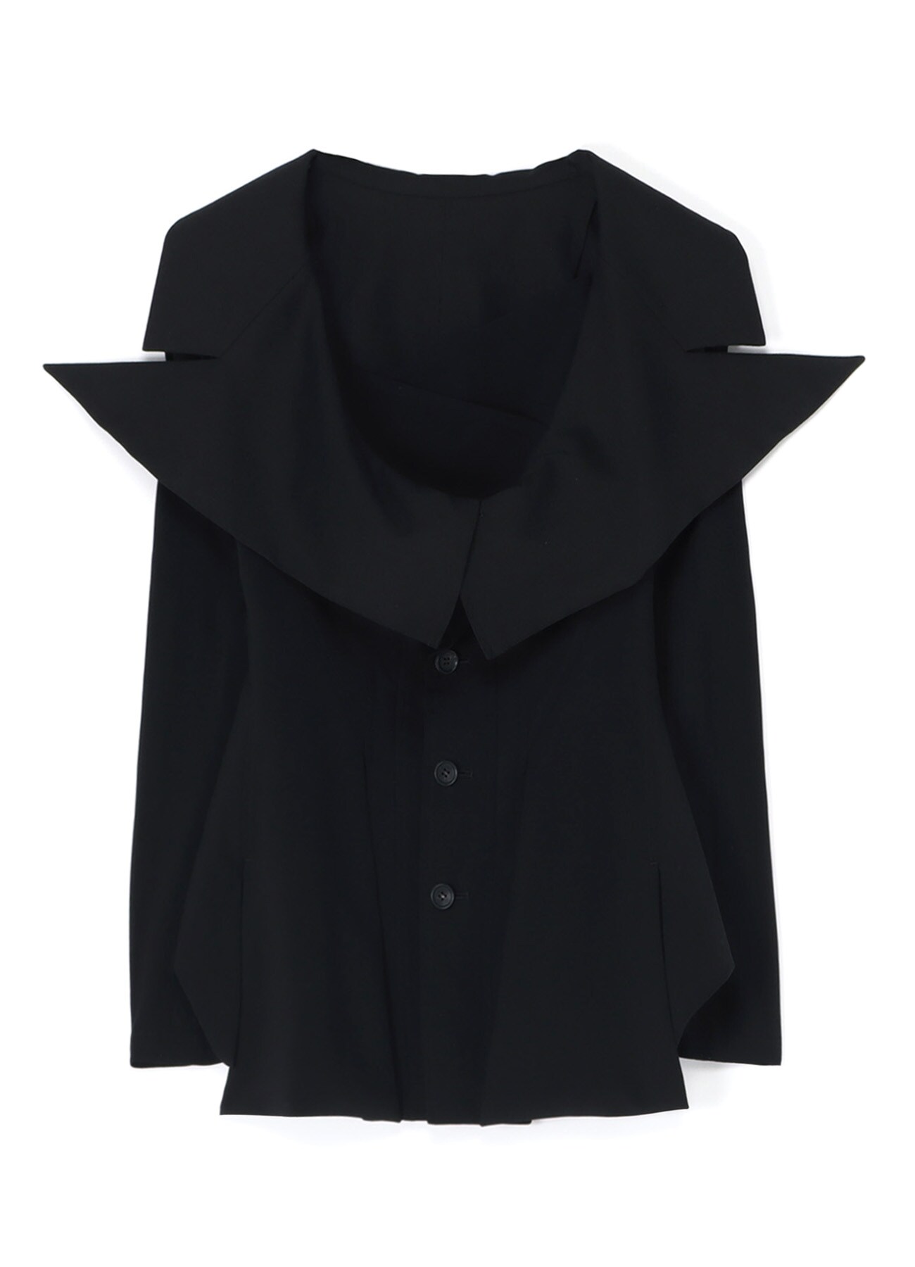 LACE-UP JACKET WITH OPEN NECKLINE(XS Black): Vintage｜THE SHOP