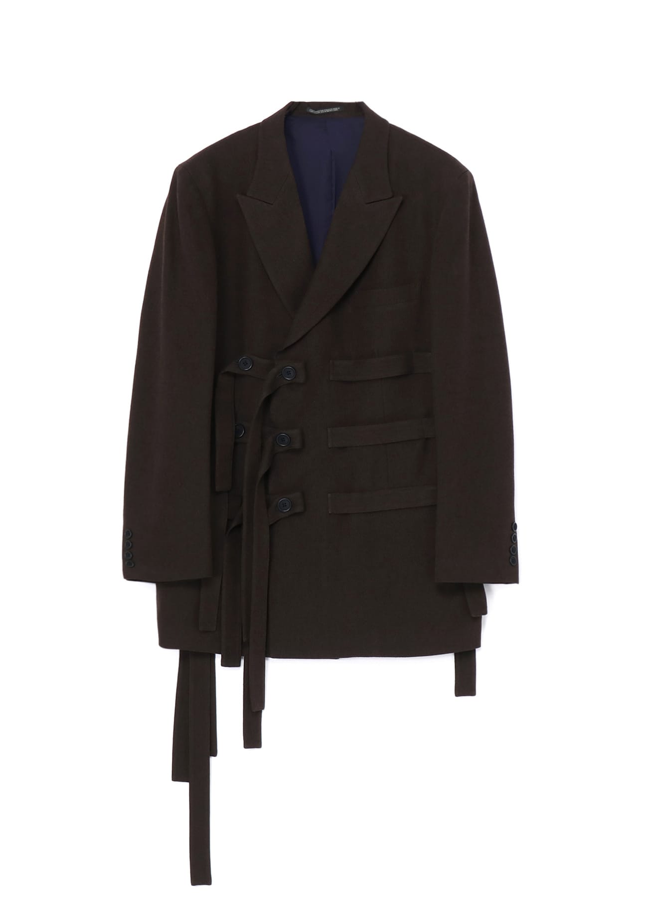 KHAKI W/L/C W-BELTED DOUBLE JACKET(S Brown): Vintage｜THE SHOP