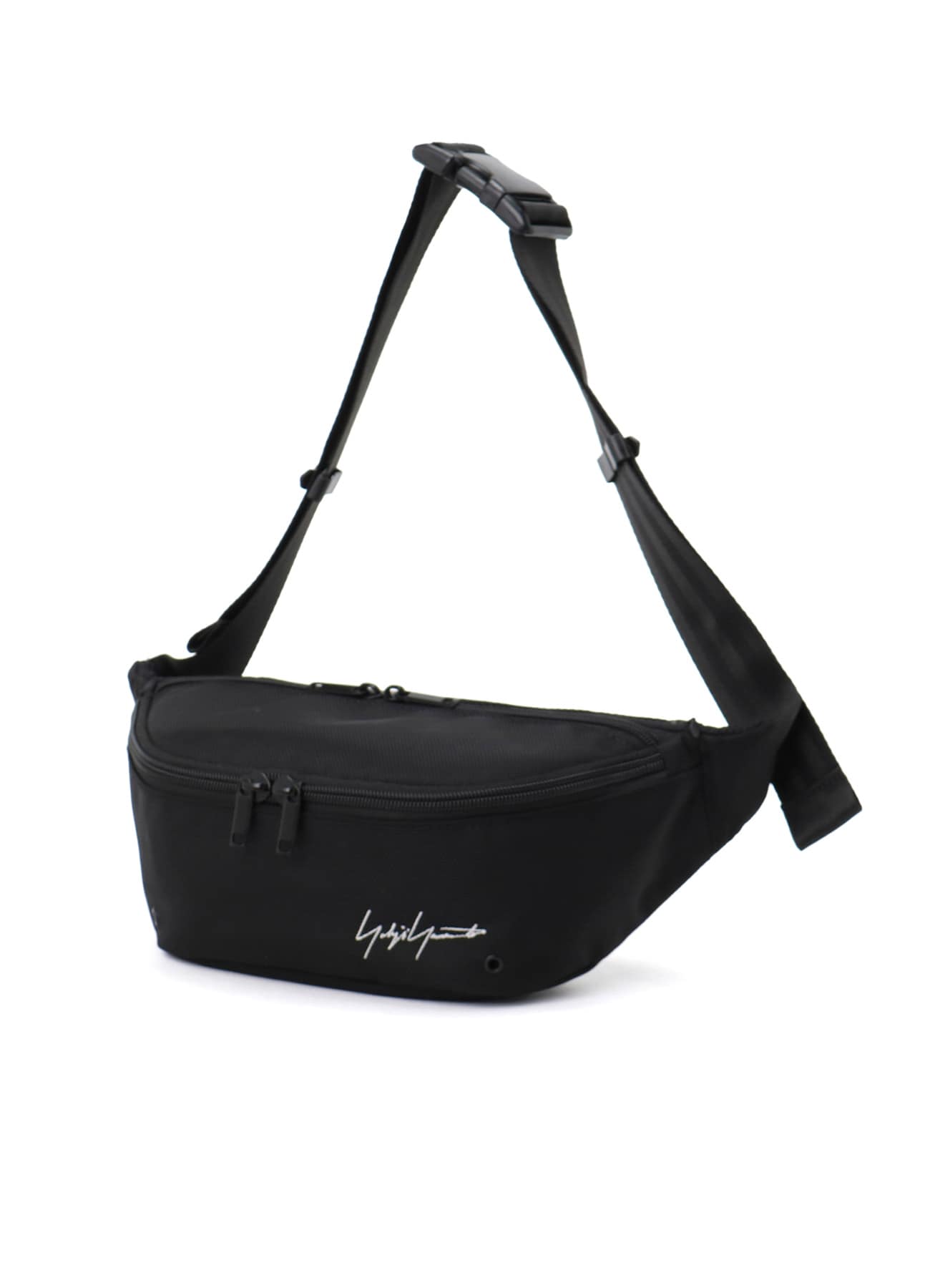 YY SIGNATURE NYLON WAIST BAG(FREE SIZE Black): Yohji Yamamoto POUR