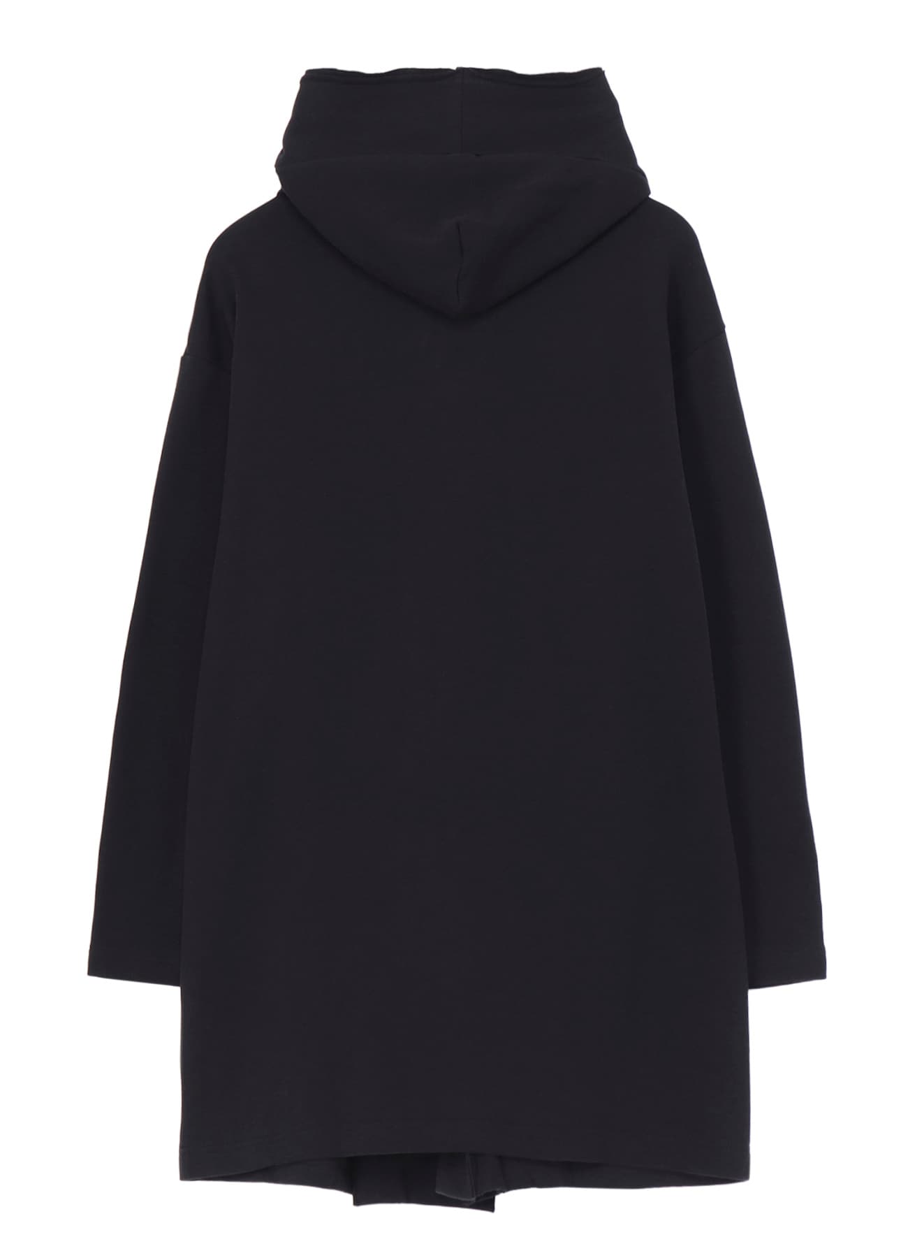 40/20 MINI FRENCH TERRY HOODED COAT(S Black): Yohji Yamamoto POUR