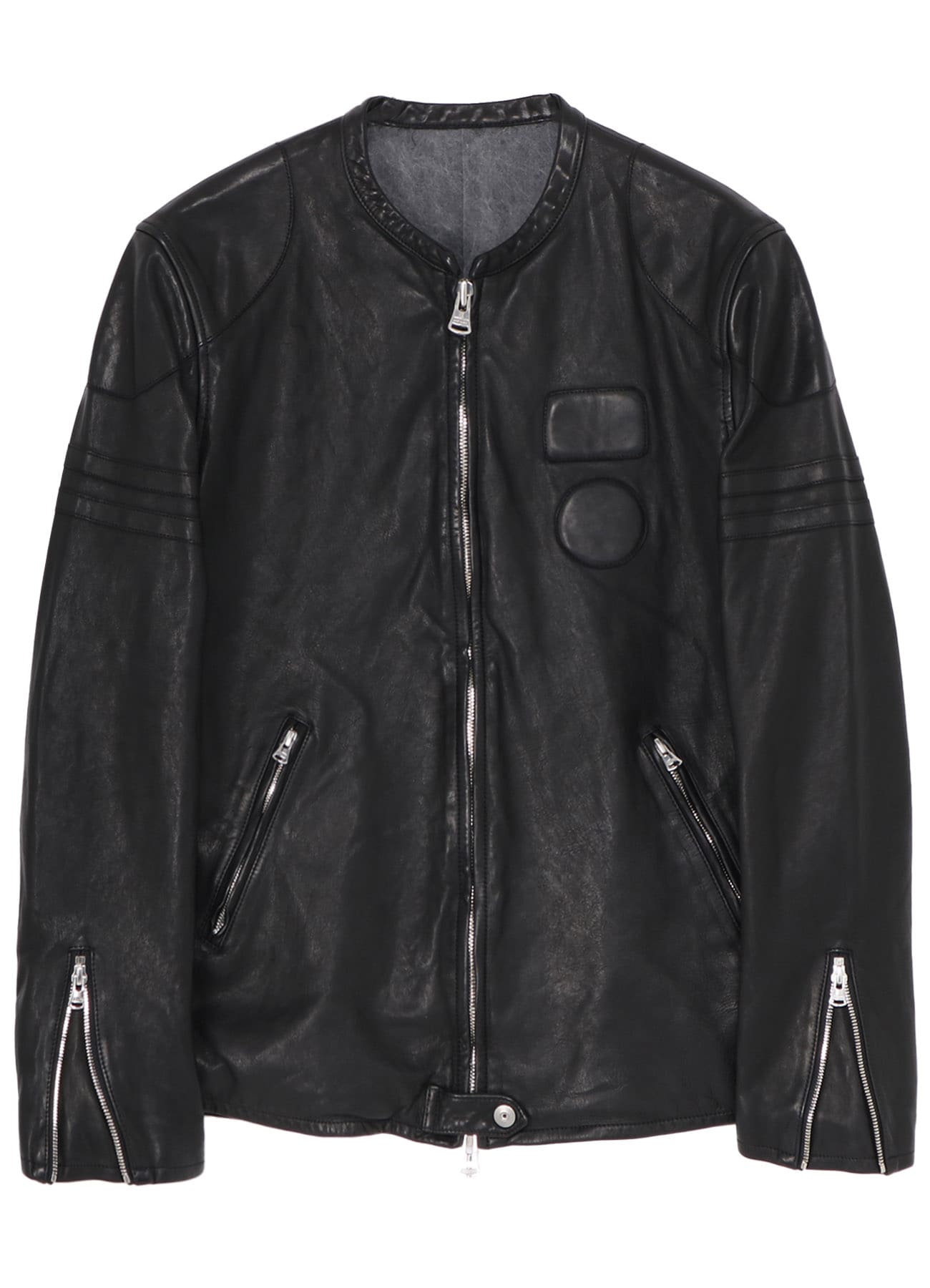 JAPAN HORSE WASHED SINGLE RIDERS(M Black): Yohji Yamamoto POUR
