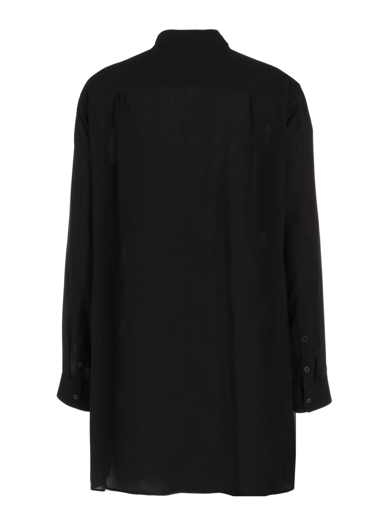 CELLULOSE LAWN DOUBLE-POCKET SHIRT(S Black): Soldes｜THE SHOP