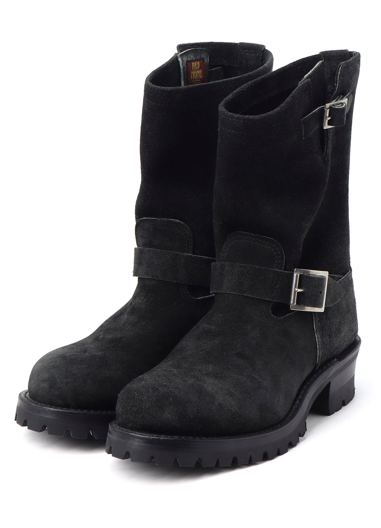 Y's for men × MASSES】VELOUR BLACK ENGINEER BOOTS(26 Black): Y's