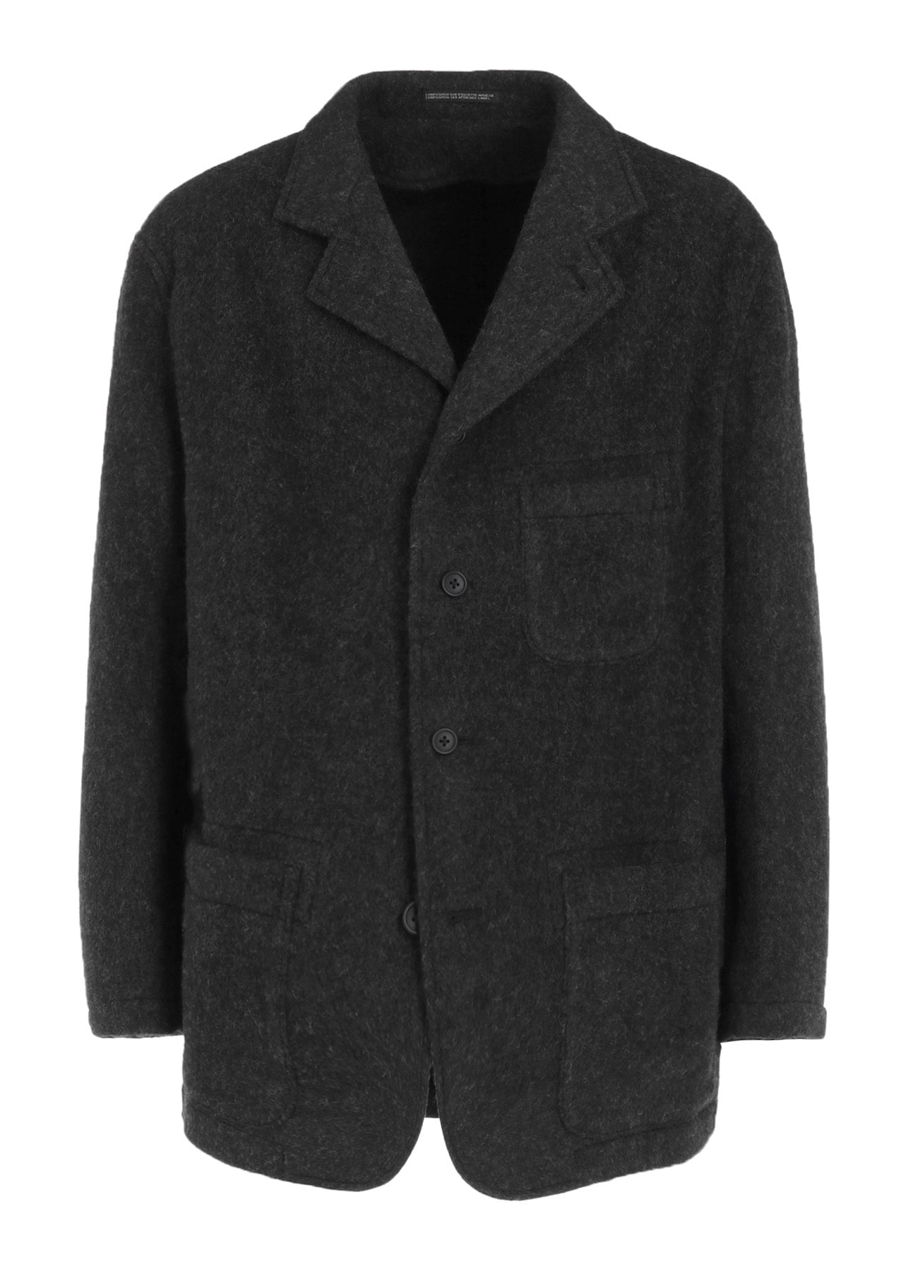 Y's for men × MASSES】WOOL HERRINGBONE JACKET(S Black): Y's for