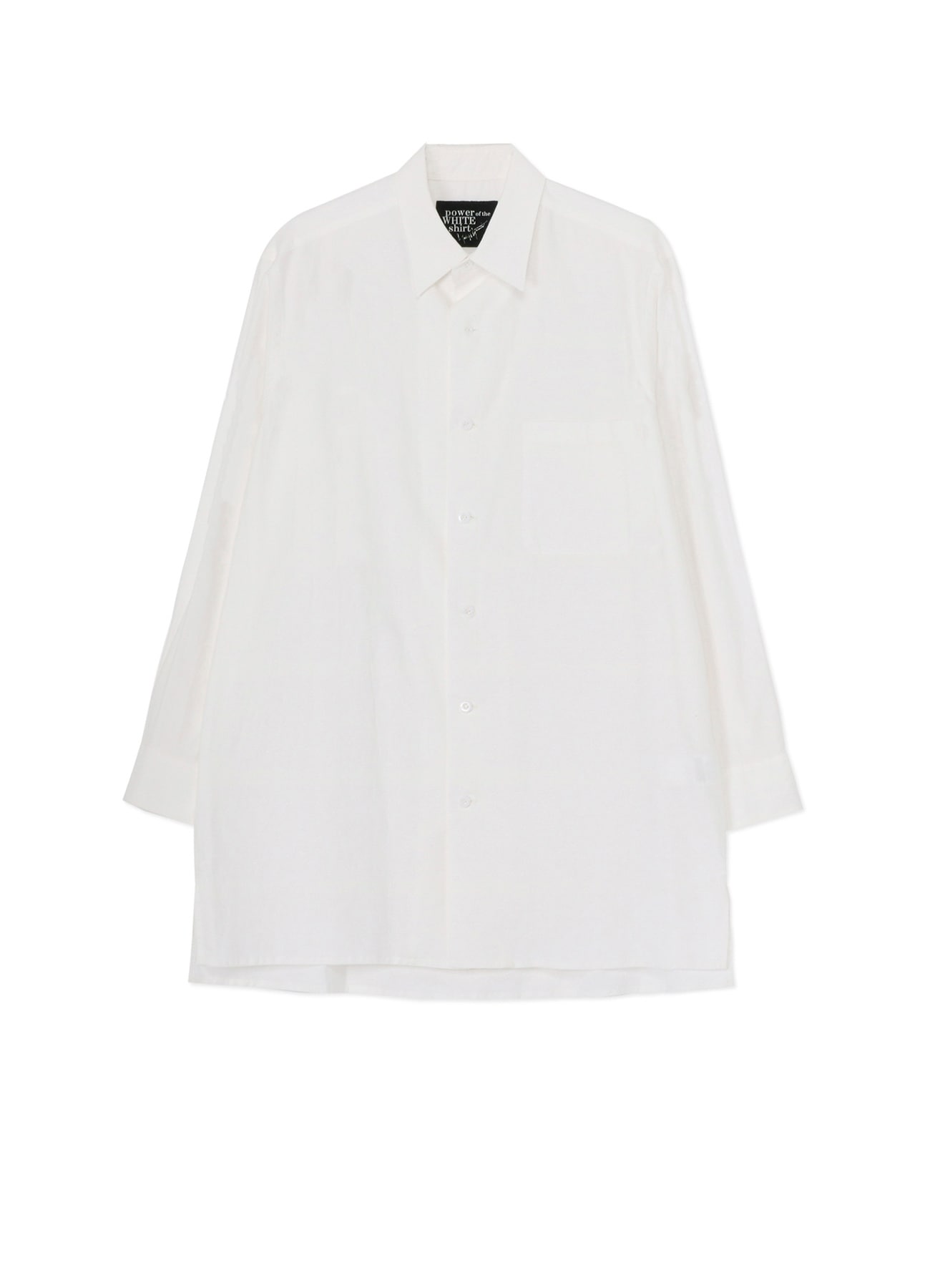 COTTON TWILL CLASSIC BIG SHIRT(S White): power of the WHITE shirt