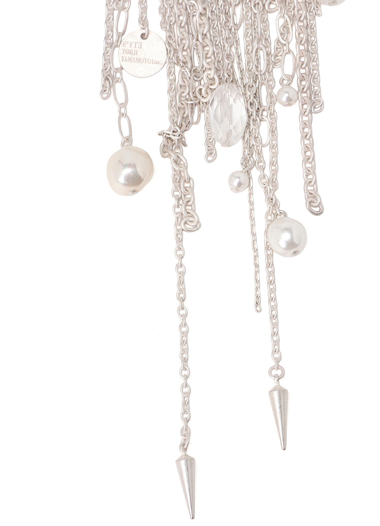 CHAIN TASSEL BROOCH(M Silver): S'YTE｜THE SHOP YOHJI YAMAMOTO