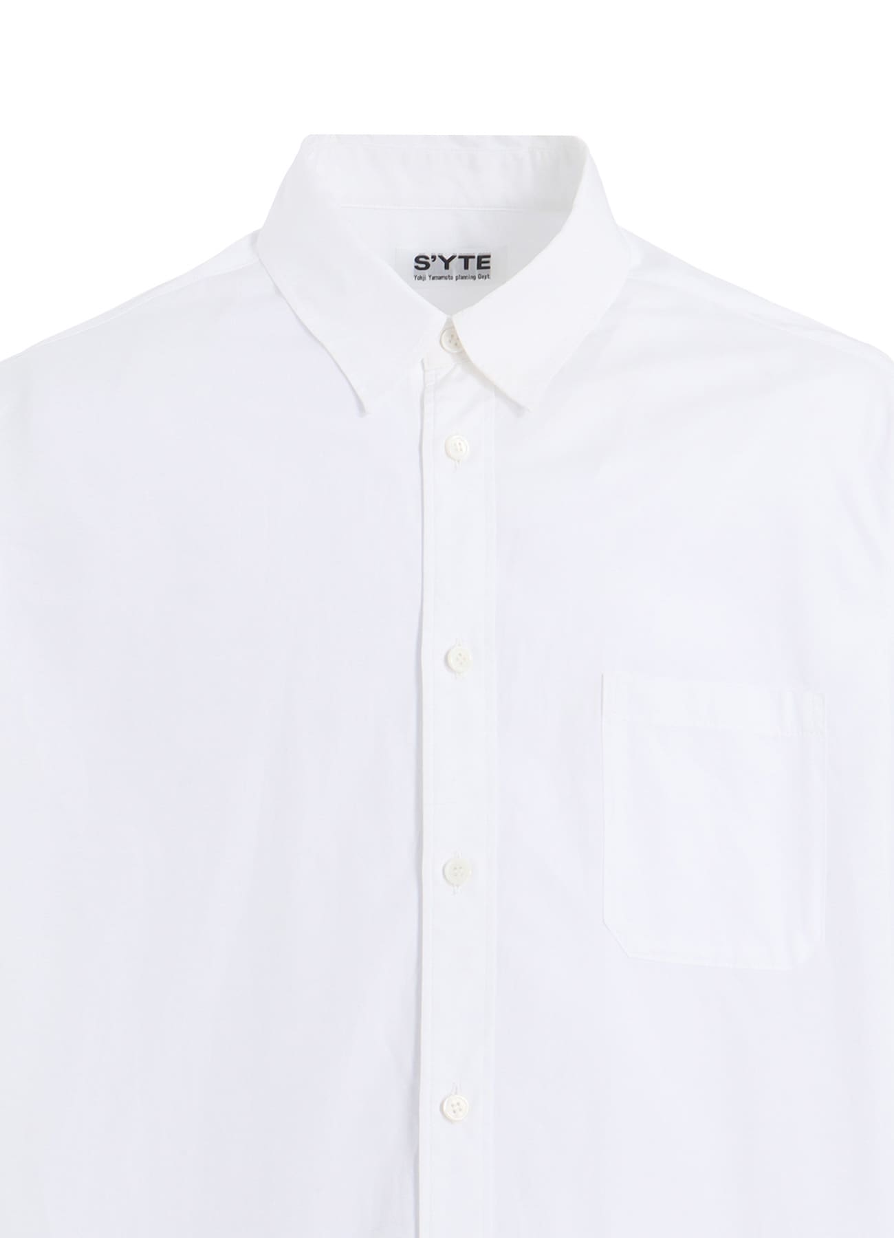 COTTON BROAD BUTTON SLITS LONG SHIRT(M White): S'YTE｜THE SHOP