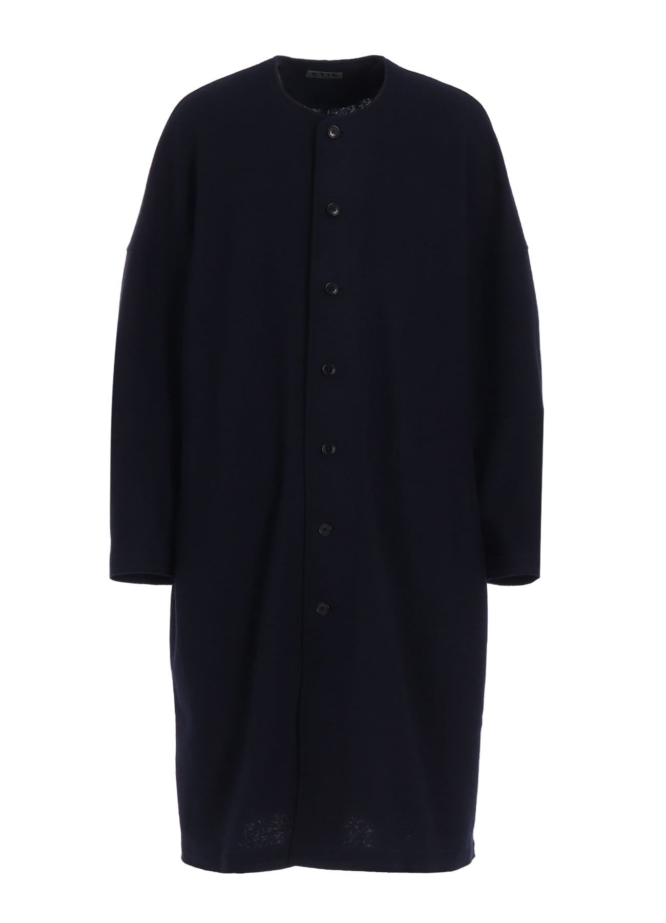 AIRY JERSEY COLLARLESS LONG CARDIGAN(M Navy): S'YTE｜THE SHOP